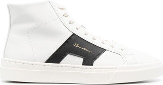 Logo-Lettering High-Top Sneakers