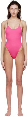 Pink Greca One-Piece Swimsuit-AA