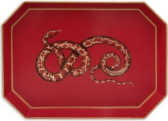 Fauna hand-painted iron tray-AC