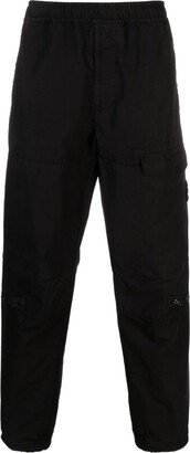 Compass-badge ripstop tapered trousers