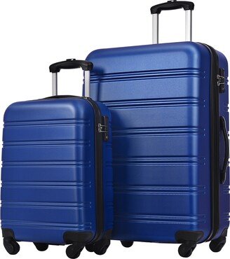 GREATPLANINC Luggage Sets 2 Piece Suitcase Set Carry on Luggage Airline Approved Hard Case with Spinner Wheels-AB