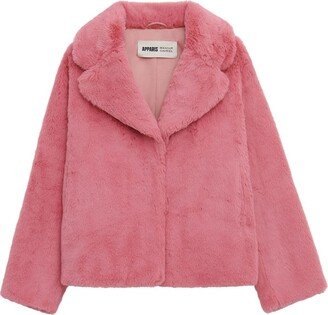 X Mansur Gavriel faux-fur coat