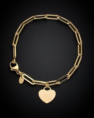 14K Heart Charm Bracelet