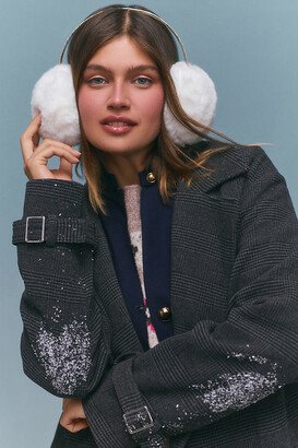 By Anthropologie Crystal-Embellished Faux Fur Earmuffs