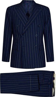 Double Breasted Striped Two-Piece Suit