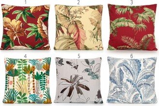 Tropical Design Decorative Pillow Cover. Accent Throw Pillow, Home Decor.