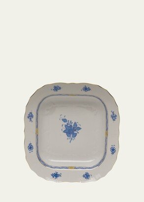 Chinese Bouquet Blue Square Fruit Dish-AA