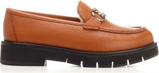 Gancini Plaque Loafers