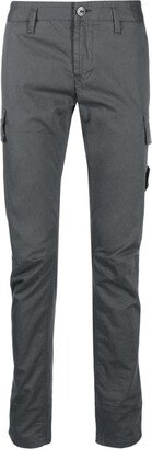 Compass-motif straight-leg trousers-AB