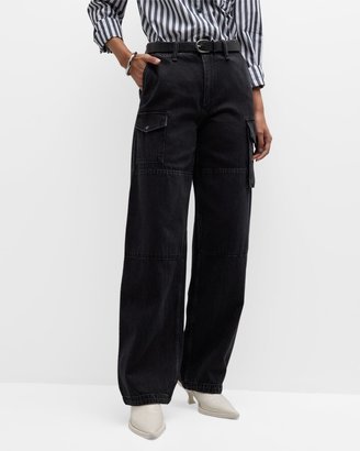 Featherweight Nora Mid-Rise Cargo Jeans