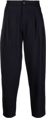 Pleated Flannel Trousers-AA