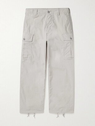 Wide-Leg Shell Cargo Trousers