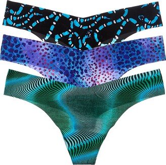 3pk Classic Print Thong