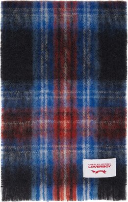 Blue & Red Tartan Scarf