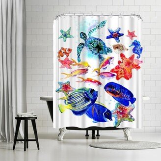 71 x 74 Shower Curtain, Sea World 1 by Suren Nersisyan