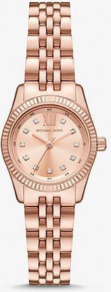 Petite Lexington Pavé Rose Gold-Tone Watch