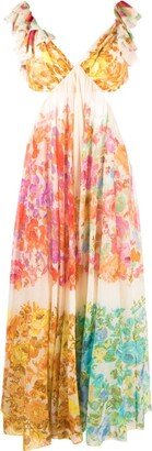 Raie floral-print midi dress