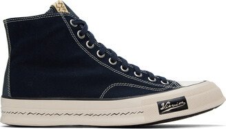 Navy Skagway Hi Patten Sneakers-AA