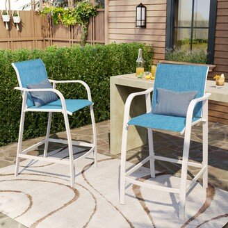 Pellebant 2 PCS Outdoor Counter Height Bar Stools