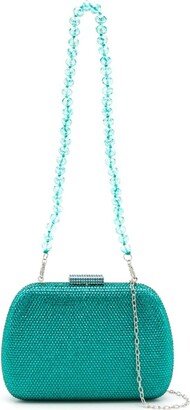 Ang crystal-embellished clutch bag