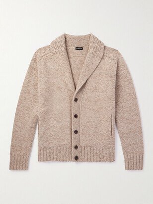 Shawl-Collar Cashmere Cardigan-AB