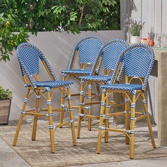 Kinner Outdoor Aluminum French Barstools