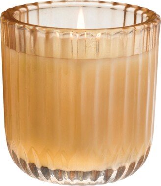 Aromatique Cinnamon Cider Ribbed Glass Candle