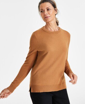 Style & Co Women's Long-Sleeve Crewneck Sweater, Created for Macy's