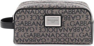 Coated jacquard vanity case-AB