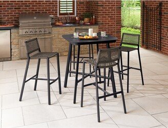 Eila 5-piece Carbon Patio Bar Table Set by Havenside Home