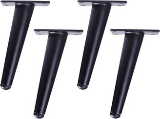 Cabniet Legs Black Gold Metal Table Foot, Oblique Support Raiser Tv Cabinet Raised Leg Replacement Pack Of 4