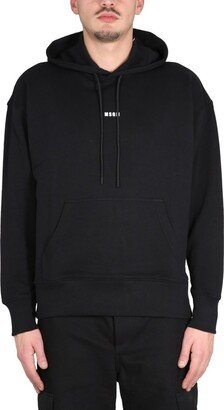 Logo Printed Drawstring Hoodie-CJ