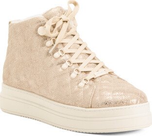 TJMAXX Suede Nico Lace Up High Top Sneakers For Women