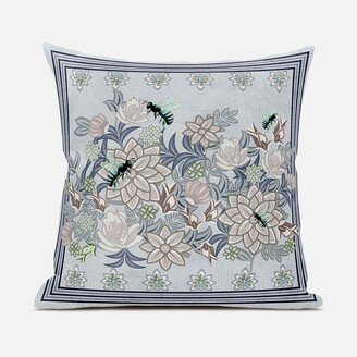 Amrita Sen Designs Amrita Sen Honeybee on Flower Indoor Outdoor Pillow