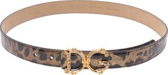 Baroque Logo Buckled Animalier Belt