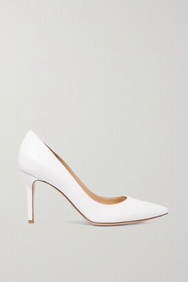 85 Leather Pumps - White