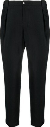 Pressed-Crease Tapered-Leg Trousers-AB