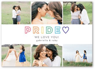 Greeting Cards: Mod Pride Pride Month Greeting Card, White, 5X7, Matte, Signature Smooth Cardstock, Square