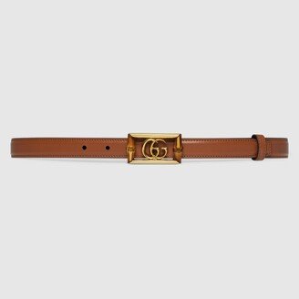 Belt with Double G buckle and bamboo