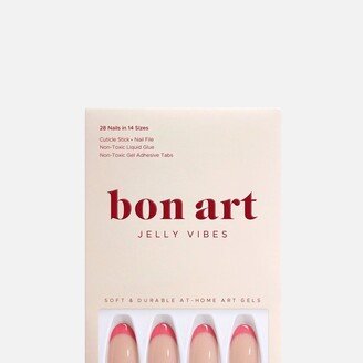 Bonmuz Pink French | Soft & Durable At-Home Art Gel Nails