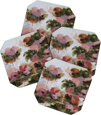 Laura Fedorowicz Floral Muse Set of 4 Coasters