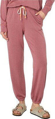 Basic Pocket Sweatpants (Honeysuckle) Women's Clothing