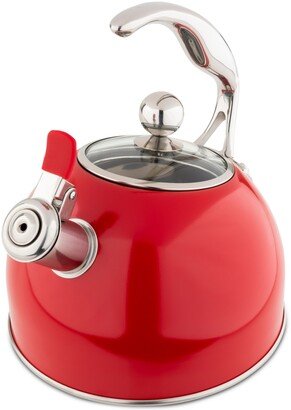 Stainless Steel 2.6-Quart Black Tea Kettle with Copper Handle