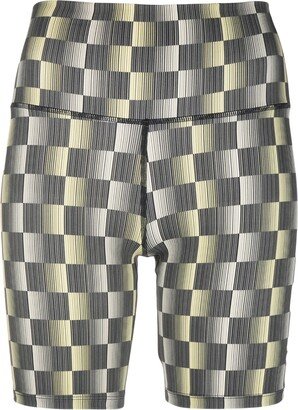 Mark One check cycling shorts