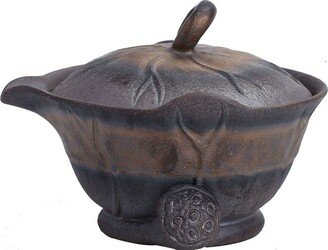 Oriarm Ceramic Teapot Handmade, Pottery Kung Fu Tea Pot, Hand-Grab Pot