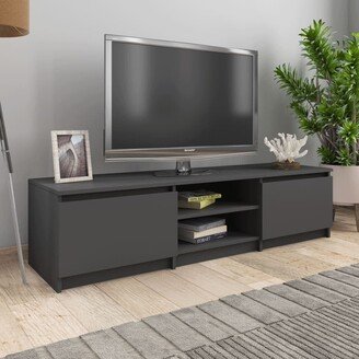 TV Stand Gray 55.1x15.7x14 Engineered Wood