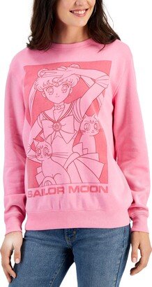 Sailor Moon Juniors' Crewneck Sailor Moon Grapic Sweatshirt