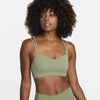 Women's Alate Trace Light-Support Padded Strappy Sports Bra in Green