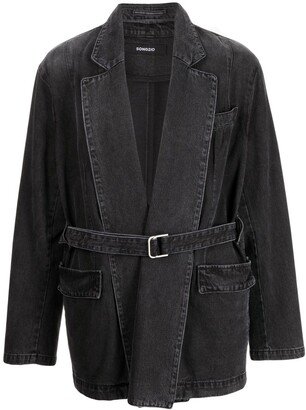 Detachable-Collar Denim Jacket