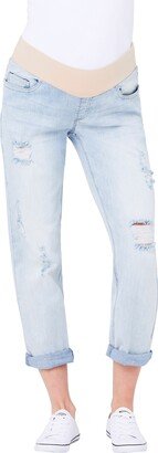 Baxter Ripped Maternity Boyfriend Jeans